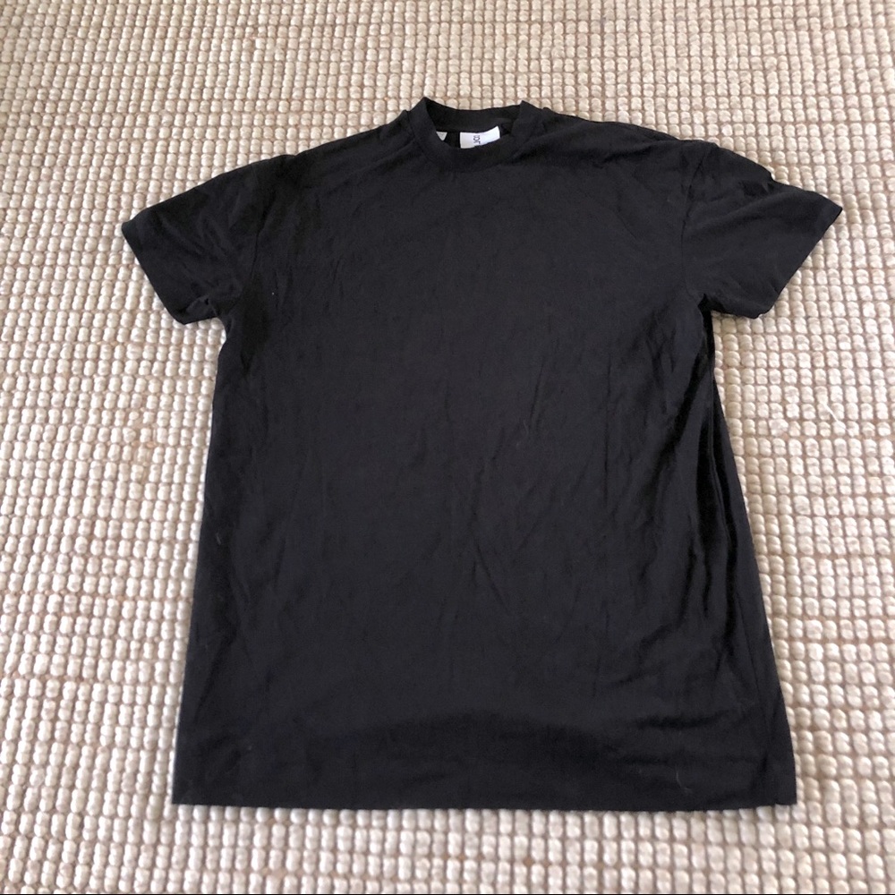 Collusion black oversized tee